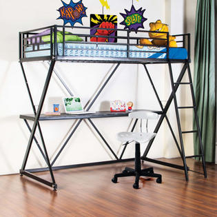 4D Concepts Zinnia Twin Loft Bed with Desk 4D Concepts Zinnia Twin Loft Bed with Desk