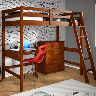 Donco Kids Twin Loft Bed with 5 Drawer Chest Donco Kids Twin Loft Bed with 5 Drawer Chest
