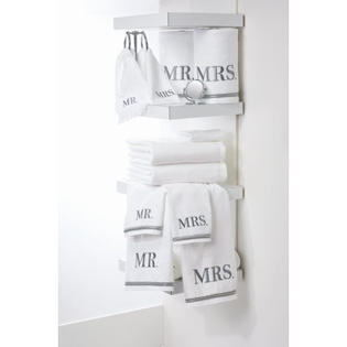 Avanti Linens Mr. and Mrs. 6 Piece Towel Set Avanti Linens Mr. and Mrs. 6 Piece Towel Set