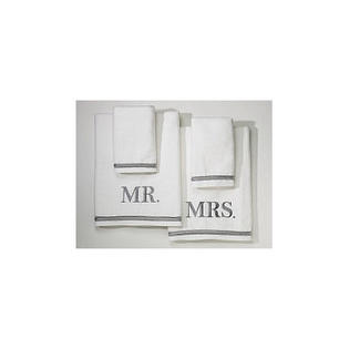 Avanti Linens Mr. and Mrs. 4 Piece Towel Set Avanti Linens Mr. and Mrs. 4 Piece Towel Set