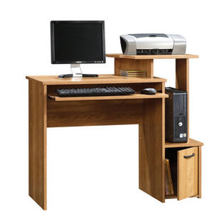 Sauder Beginnings Office Computer Desk with Elevated Shelf Sauder Beginnings Office Computer Desk with Elevated Shelf