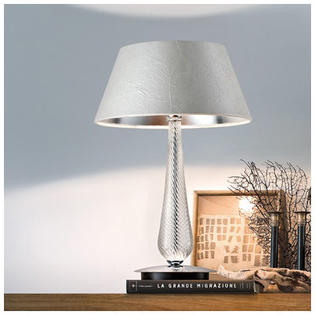 Evi Style Tears Table Lamp - Finish: 24 Karat Gold, Shade Color: Creased Black Leather with Gold Evi Style Tears Table Lamp - Finish: 24 Karat Gold, Shade Color: Creased Black Leather with Gold