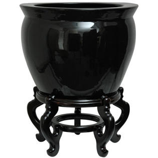 Oriental Furniture Zen Vase - Size: 16.5 Oriental Furniture Zen Vase - Size: 16.5