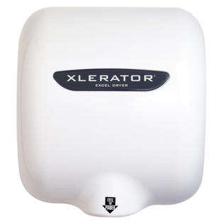 Excel Dryer XLERATOR Automatic Surface Mounted 220 / 240 Volt Hand Dryer in White Excel Dryer XLERATOR Automatic Surface Mounted 220 / 240 Volt Hand Dryer in White