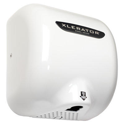 Excel Dryer Thermoset (BMC) XLERATOR Automatic Surface Mounted 110 / 120 Volt Hand Dryer in White Excel Dryer Thermoset (BMC) XLERATOR Automatic Surface Mounted 110 / 120 Volt Hand Dryer in White