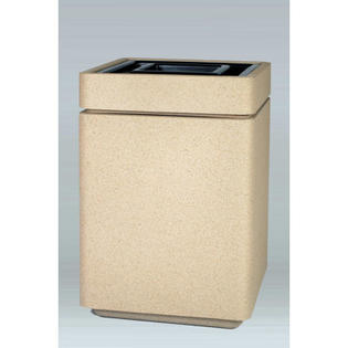 Allied Molded Products Boulevard Square Receptacle - Color: White Honey Allied Molded Products Boulevard Square Receptacle - Color: White Honey