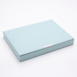 Wolf Designs Stackables Large Tray with Lid - Color: Aqua Wolf Designs Stackables Large Tray with Lid - Color: Aqua