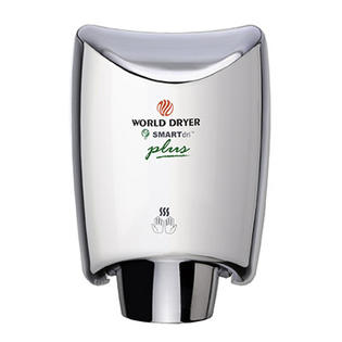 World Dryer SmartDri Plus Single-Port Nozzle 110-120 Volt Hand Dryer in Polished Stainless Steel World Dryer SmartDri Plus Single-Port Nozzle 110-120 Volt Hand Dryer in Polished Stainless Steel