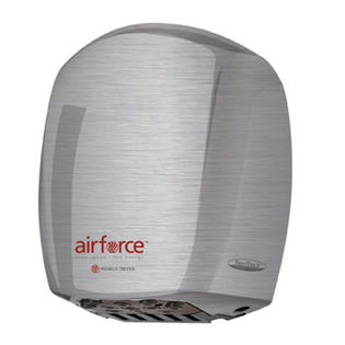 World Dryer Airforce Hi-Speed 208 / 240 Volt Hand Dryer in Polished Stainless Steel Stainless Steel World Dryer Airforce Hi-Speed 208 / 240 Volt Hand Dryer in Polished Stainless Steel Stainless Steel
