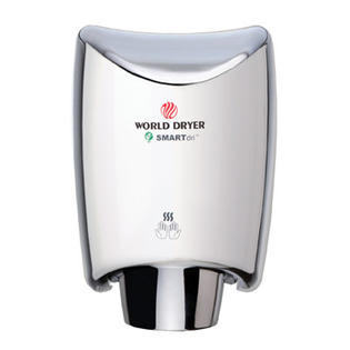 World Dryer SmartDri Multi-Port Nozzle 110-120 Volt Hand Dryer in Polished Chrome World Dryer SmartDri Multi-Port Nozzle 110-120 Volt Hand Dryer in Polished Chrome