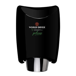 World Dryer SmartDri Plus Single-Port Nozzle 208-240 Volt Hand Dryer in Aluminum Black World Dryer SmartDri Plus Single-Port Nozzle 208-240 Volt Hand Dryer in Aluminum Black