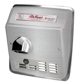 World Dryer AirMax 208-240 Volt Hand Dryer in Brushed Stainless Steel World Dryer AirMax 208-240 Volt Hand Dryer in Brushed Stainless Steel