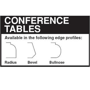 Lesro Contemporary Conference Table - Finish: Walnut, Profile: Radius, Size: 6' Lesro Contemporary Conference Table - Finish: Walnut, Profile: Radius, Size: 6'