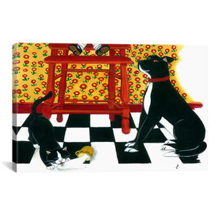 iCanvasART High Chair by Jan Panico Painting Print on Canvas - Size: 26 iCanvasART High Chair by Jan Panico Painting Print on Canvas - Size: 26