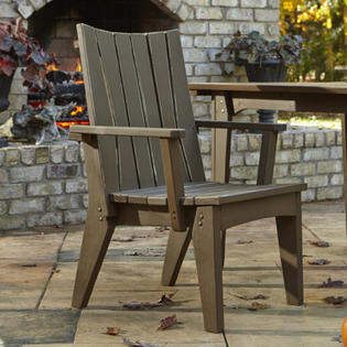 Uwharrie Hourglass Dining Arm Chair - Finish: Olive Gray (Distressed) Uwharrie Hourglass Dining Arm Chair - Finish: Olive Gray (Distressed)