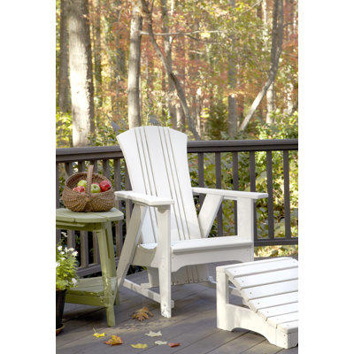 Uwharrie Carolina Preserves Adirondack Chair and Ottoman - Finish: Butter (Distressed) Uwharrie Carolina Preserves Adirondack Chair and Ottoman - Finish: Butter (Distressed)