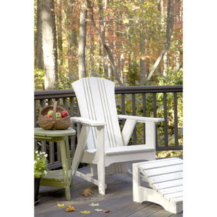 Uwharrie Carolina Preserves Adirondack Chair and Ottoman - Finish: Mint Green Wash Uwharrie Carolina Preserves Adirondack Chair and Ottoman - Finish: Mint Green Wash