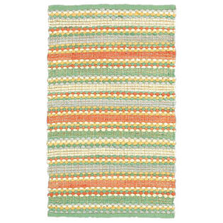 LR Resources Dhurry Jade Rug - Rug Size: 8' x 10' LR Resources Dhurry Jade Rug - Rug Size: 8' x 10'