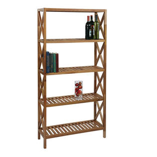OSP Designs Hayden 5 Level Folding Shelf - Finish: Natural OSP Designs Hayden 5 Level Folding Shelf - Finish: Natural
