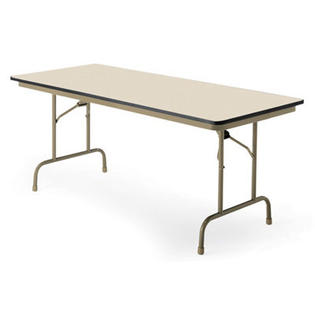 KI Furniture Premier Rectangular Folding Table - Finish: White Nebula, Size: 30 KI Furniture Premier Rectangular Folding Table - Finish: White Nebula, Size: 30