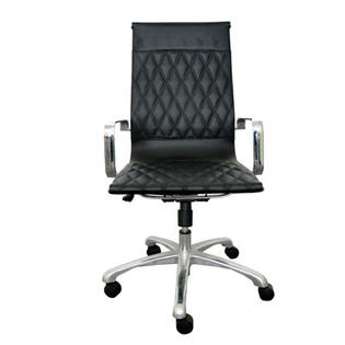 Woodstock Marketing Annie High-Back Executive Office Chair with Arms - Color: Black Woodstock Marketing Annie High-Back Executive Office Chair with Arms - Color: Black