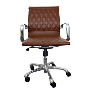 Woodstock Marketing Annie Mid-Back Executive Office Chair with Arms - Color: Brown Woodstock Marketing Annie Mid-Back Executive Office Chair with Arms - Color: Brown