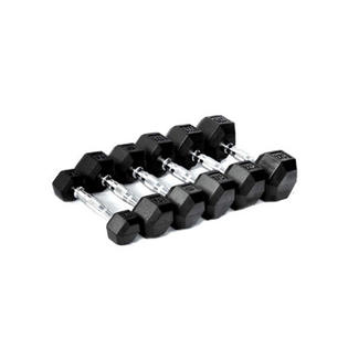 Apollo Athletics Rubber Hexagon Dumbell - Weight: 55 Apollo Athletics Rubber Hexagon Dumbell - Weight: 55
