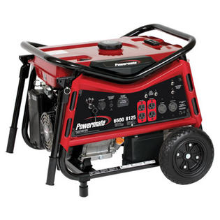Powermate 6500 Watt Portable Gas Generator with Recoil/Electric Start Powermate 6500 Watt Portable Gas Generator with Recoil/Electric Start