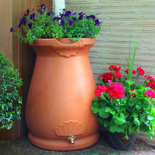 Good Ideas Rain Wizard 65 Gallon Rain Barrel - Color: Terra Cotta Good Ideas Rain Wizard 65 Gallon Rain Barrel - Color: Terra Cotta
