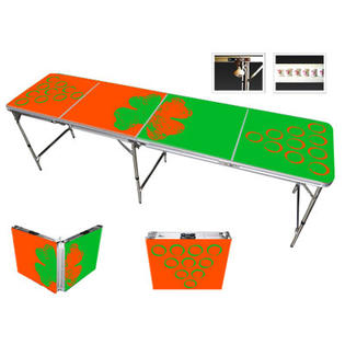 Red Cup Pong Irish Beer Pong Table in Black Aluminum Red Cup Pong Irish Beer Pong Table in Black Aluminum