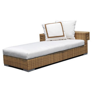Dann Foley Hollywood Left Arm Chaise Lounge with Cushions Dann Foley Hollywood Left Arm Chaise Lounge with Cushions