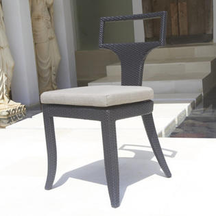 Dann Foley Rodeo Stacking Dining Side Chair with Cushion Dann Foley Rodeo Stacking Dining Side Chair with Cushion