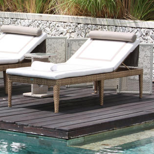 Dann Foley Wilshire Chaise Lounge with Cushion Dann Foley Wilshire Chaise Lounge with Cushion