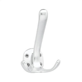 Peter Pepper Coat and Hat Hook with 3 Hooks - Finish: Natural Anodized Polished Aluminum Peter Pepper Coat and Hat Hook with 3 Hooks - Finish: Natural Anodized Polished Aluminum