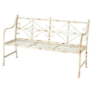 CBK Distressed Metal Garden Bench CBK Distressed Metal Garden Bench