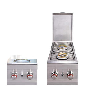 Sunstone Grills Slide-in Propane Double Side Burner Sunstone Grills Slide-in Propane Double Side Burner