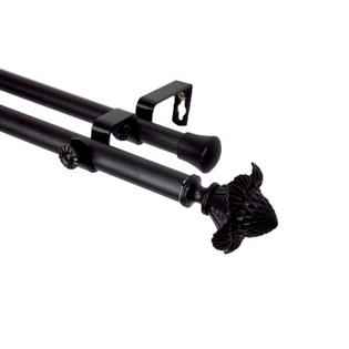 Rod Desyne Modern Bloom Double Curtain Rod - Size: 120 Rod Desyne Modern Bloom Double Curtain Rod - Size: 120