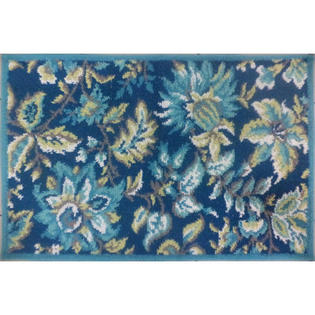 Regence Home Tapestry Dark Teal Rug - Size: 1'8 Regence Home Tapestry Dark Teal Rug - Size: 1'8
