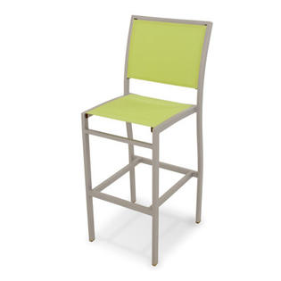 Polywood Bayline™ Bar Side Chair - Finish / Color: Textured Silver / Avacado Polywood Bayline™ Bar Side Chair - Finish / Color: Textured Silver / Avacado