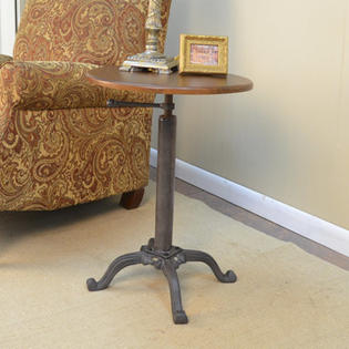 Carolina Cottage Colton Adjustable Vintage Accent Table Carolina Cottage Colton Adjustable Vintage Accent Table
