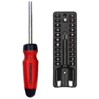 Powerbuilt 24 Piece Ratchet Driver and Bit Set Powerbuilt 24 Piece Ratchet Driver and Bit Set