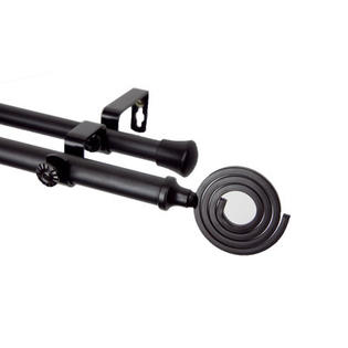 Rod Desyne Modern Coil Double Curtain Rod - Size: 120 Rod Desyne Modern Coil Double Curtain Rod - Size: 120