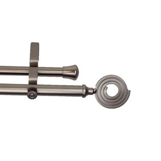 Rod Desyne Modern Coil Double Curtain Rod - Size: 120 Rod Desyne Modern Coil Double Curtain Rod - Size: 120