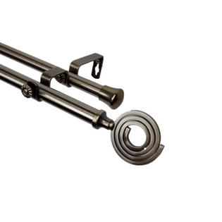 Rod Desyne Modern Coil Double Curtain Rod - Size: 66 Rod Desyne Modern Coil Double Curtain Rod - Size: 66