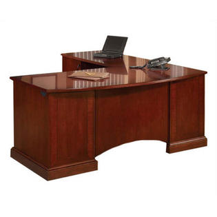 DMI Belmont L-Shape Computer Desk with Return - Finish: Executive Cherry, Orientation: Left DMI Belmont L-Shape Computer Desk with Return - Finish: Executive Cherry, Orientation: Left