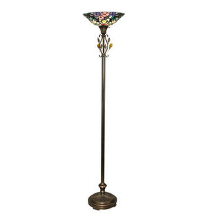 Dale Tiffany Crystal Peony Torchiere Floor Lamp Dale Tiffany Crystal Peony Torchiere Floor Lamp