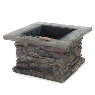Home Loft Concept Seymour Natural Stone Square Fire Pit Home Loft Concept Seymour Natural Stone Square Fire Pit