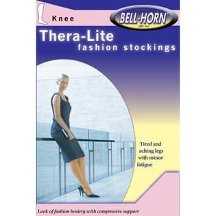Bell-Horn TheraLite 9-15mmHg Knee-high Close Toe Stocking in Beige - Size: Small Bell-Horn TheraLite 9-15mmHg Knee-high Close Toe Stocking in Beige - Size: Small