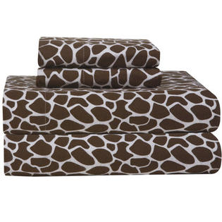 Pointehaven Heavy Weight Giraffe Flannel Sheet Set - Size: Queen Pointehaven Heavy Weight Giraffe Flannel Sheet Set - Size: Queen