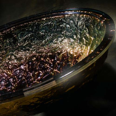 UPC 879481003875 product image for Glass Vessel Bathroom Sink Sink Finish: Blue Reflections - 005-005-140 | upcitemdb.com